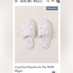 Barefoot Dreams Leopard Print Slippers